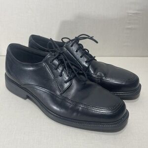 Bostonian Flexlite Black Leather Dress Shoes Mens 8 M Lace Up Lightweight